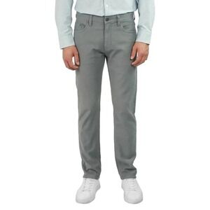 NEW Jachs New York Men's 32x32 Gray Straight Fit 5 Pocket Stretch Fabric Flex